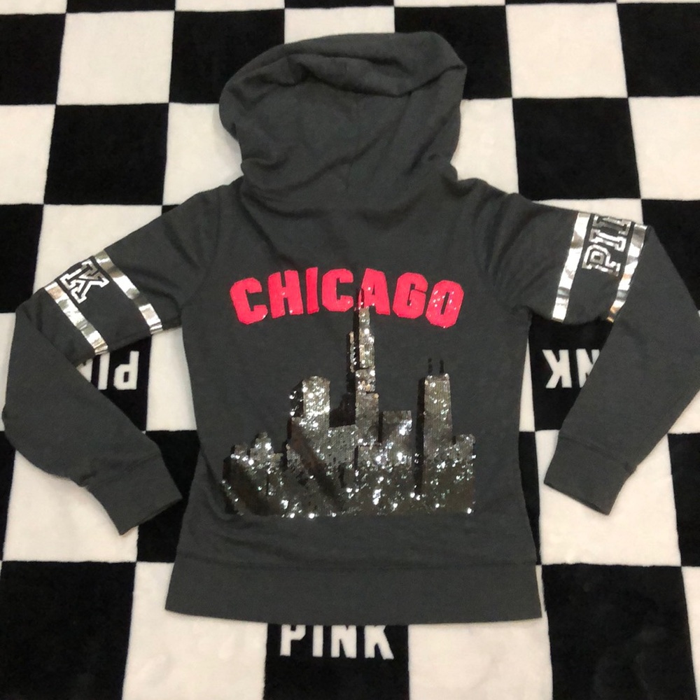 Pink Skyline Destination Chicago 2015 Full Zip 😘
